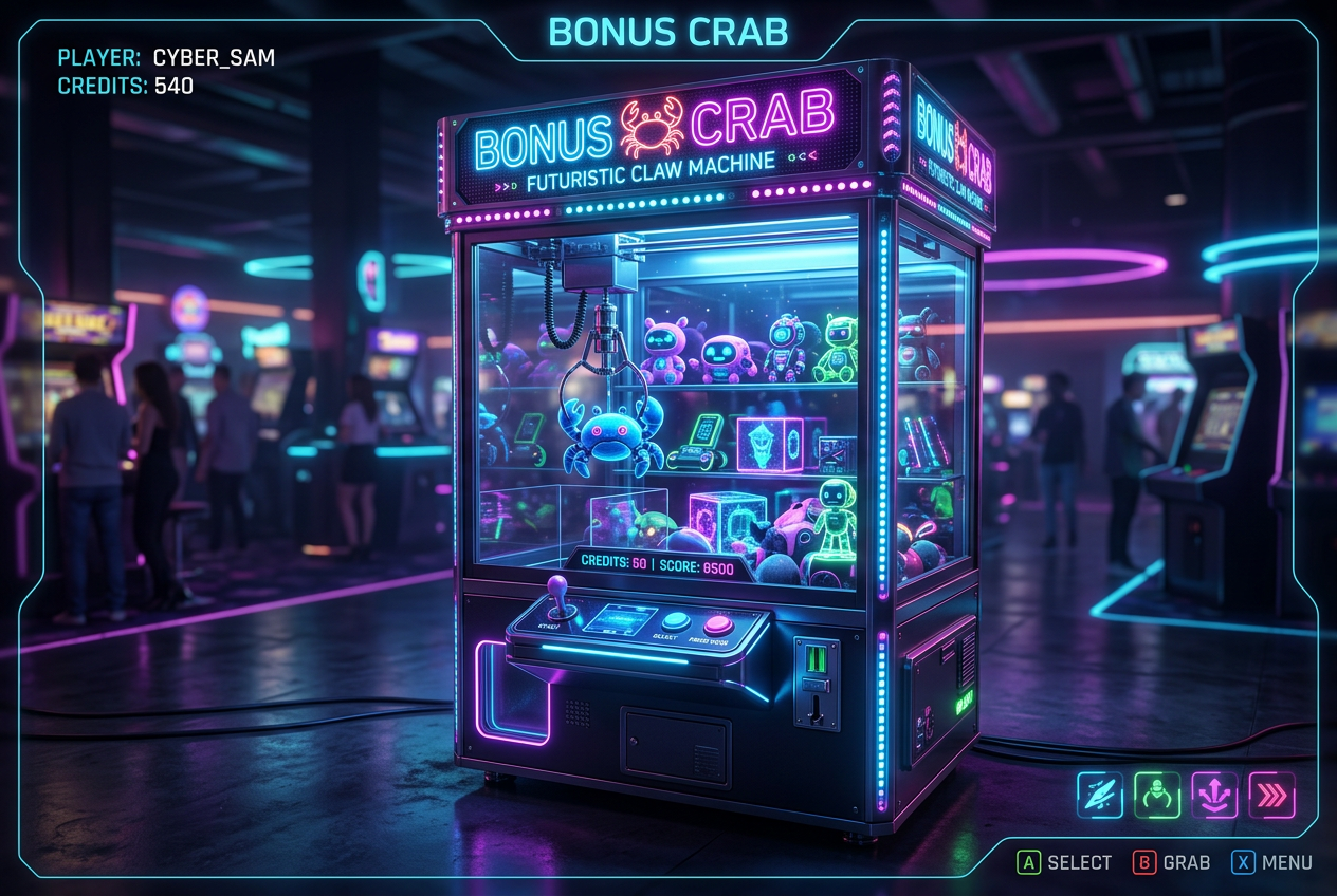 Ilustrace mechanismu Bonus Crab v online kasinu